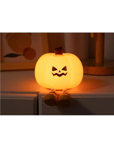 LAMPARA DE NOCHE INFANTIL CALABAZA HALLOWEEN XO