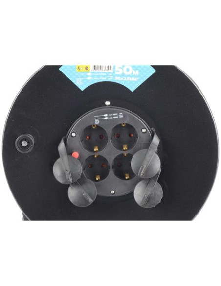 ENROLLADOR DE CABLE 50 METROS CABLE 3X2.5MM MADER
