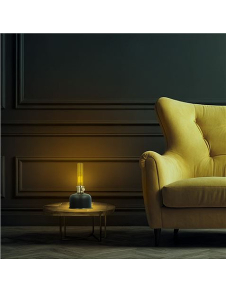 LAMPARA LED RETRO ESTILO LAMPARA DE GAS NEGRO FOREVER