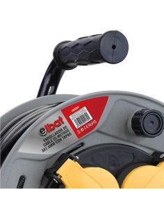 ENROLLADOR DE CABLE 25 METROS CABLE 3X1.5MM CON TAPAS ELBAT 2