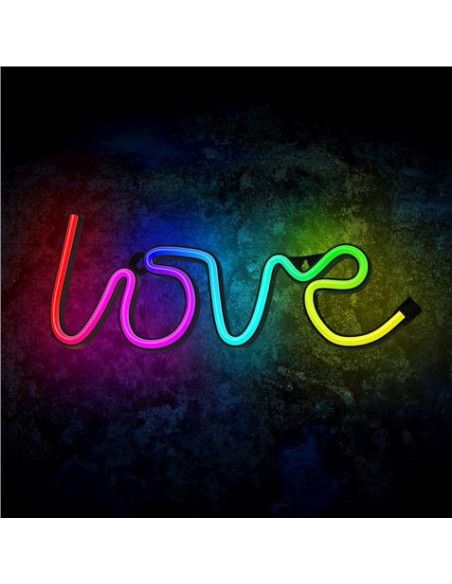 LAMPARA DECORATIVA NEON LED LOVE FOREVER