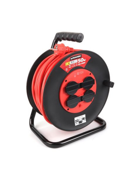 ENROLLADOR DE CABLE 50 METROS CABLE 3X1.5MM MADER