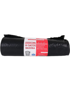 SACOS DE BASURA 150 LITROS 10 UNIDADES GREENTIME