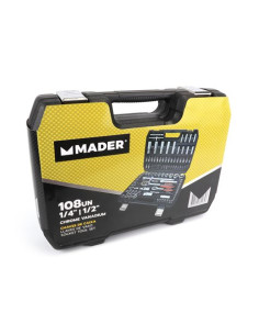 MALETIN LLAVES DE VASO 108PCS 1/4\" - 1/2\" MADER 2
