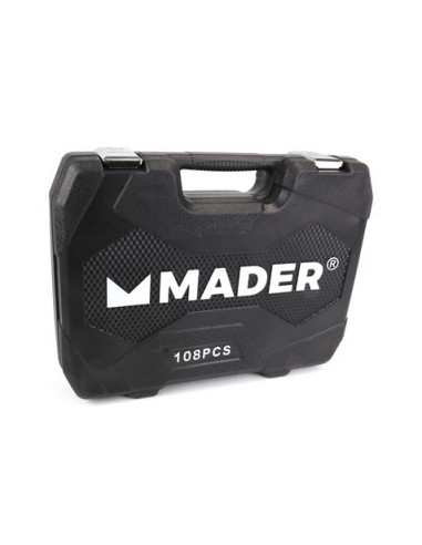 MALETIN LLAVES DE VASO 108PCS 1/4\" - 1/2\" MADER