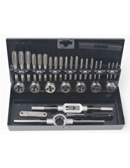 JUEGO MACHOS Y COJINETES 32 PCS MADER