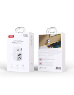 ADAPTADOR DE VIAJE UNIVERSAL + USB X4 WL26 XO 2