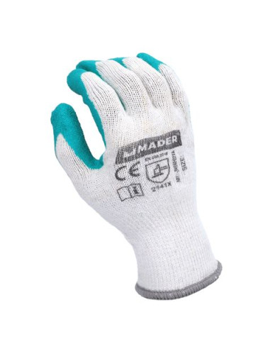 GUANTES DE PROTECCION REVESTIMIENTO DE LATEX TALLA M MADER