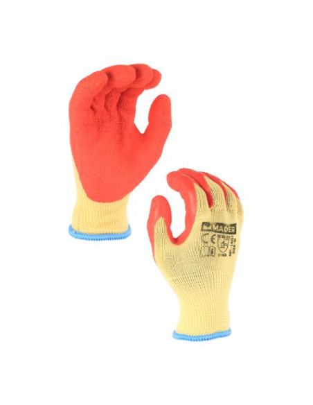 GUANTES DE PROTECCION ALGODON + LATEX TALLA XL MADER