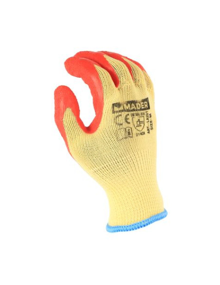 GUANTES DE PROTECCION ALGODON + LATEX TALLA XL MADER
