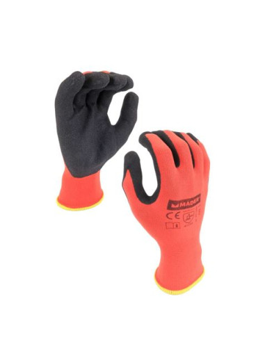 GUANTES DE PROTECCION NYLON + SPANDEX + NITRILO L MADER