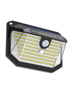 APLIQUE LED SOLAR MODERN 6W 900LM NEGRO ELBAT
