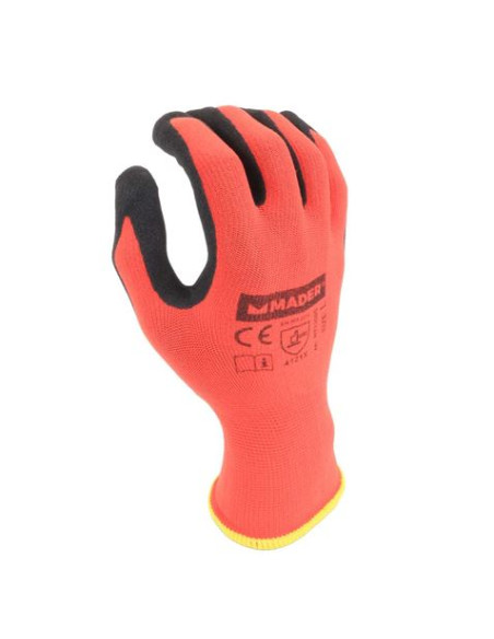 GUANTES DE PROTECCION NYLON + SPANDEX + NITRILO L MADER