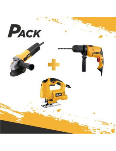 PACK TALADRO 500W + RADIAL 115-125MM 800W + CALADORA 850W BLIM