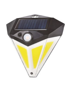 ESTACA SOLAR CON MALLA DE ACERO LUZ CALIDA 72X72MM