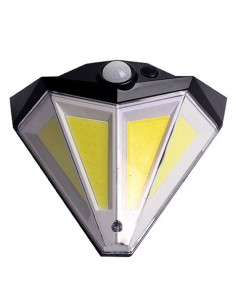 ESTACA SOLAR CON MALLA DE ACERO LUZ CALIDA 72X72MM 2