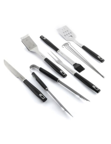 KIT DE 6 UTENSILIOS PARA BARBACOA CON MALETIN
