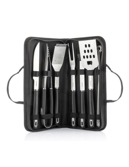 KIT DE 6 UTENSILIOS PARA BARBACOA CON MALETIN
