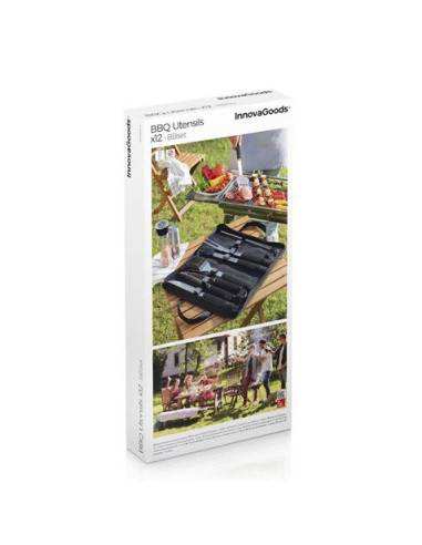 KIT DE 6 UTENSILIOS PARA BARBACOA CON MALETIN