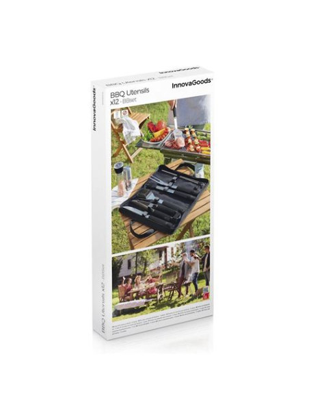 KIT DE 6 UTENSILIOS PARA BARBACOA CON MALETIN