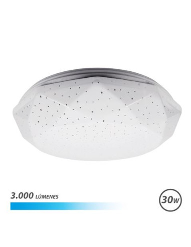 APLIQUE LED TECHO 30W 3000LM LUZ FRIA SERIE NEPTUNO ELBAT