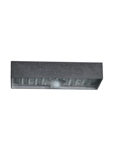 APLIQUE LED SOLAR MODERN 6W 900LM NEGRO ELBAT