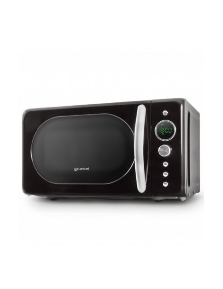 MICROONDAS VINTAGE NEGRO 700W. GRUNKEL