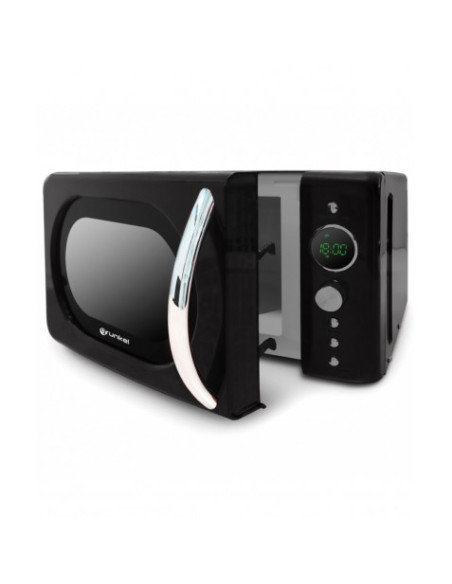 MICROONDAS VINTAGE NEGRO 700W. GRUNKEL