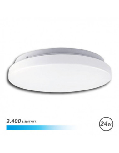APLIQUE LED TECHO REDONDO 24W LUZ FRIA ELBAT