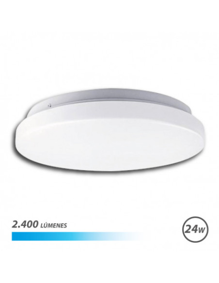 APLIQUE LED TECHO REDONDO 24W LUZ FRIA ELBAT