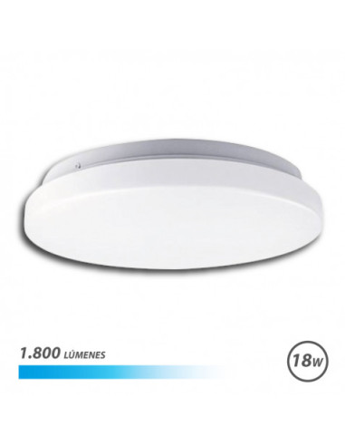 APLIQUE LED TECHO REDONDO 18W LUZ FRIA ELBAT