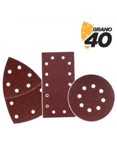 SET DE 9 LIJAS GRANO 40 PARA LIJADORA MODELO BL0151