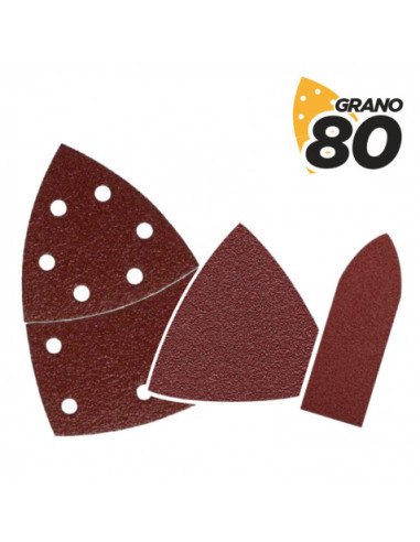 SET DE 9 LIJAS GRANO 80 PARA LIJADORA BL0137