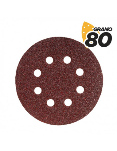 PACK 10 LIJAS 125MM GRANO 80 PARA MODELO BL0150 BLIM