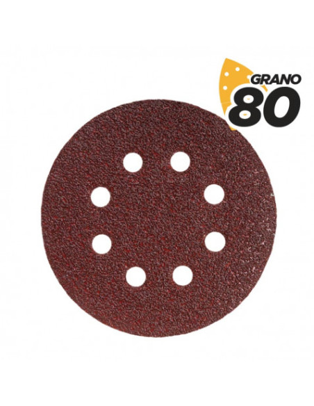 PACK 10 LIJAS 125MM GRANO 80 PARA MODELO BL0150 BLIM