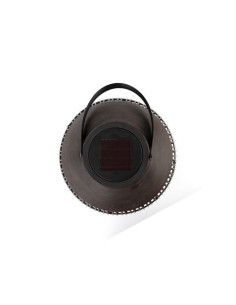 FAROL SOLAR LED REDONDO EXTERIOR MARRON 3000K 2