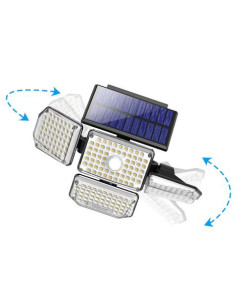 FAROL SOLAR LED REDONDO EXTERIOR BLANCO 3000K