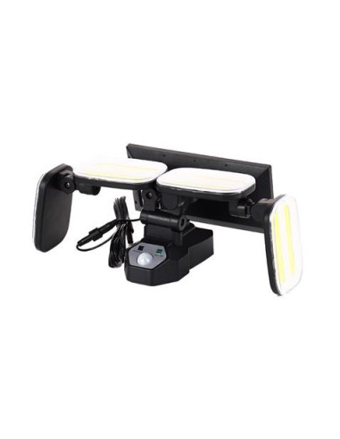 FOCO SOLAR CUÁDRUPLE CON SENSOR 800LM ELBAT