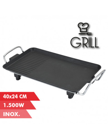 PLANCHA DE ASAR 40X24CM 1500W MUVIP