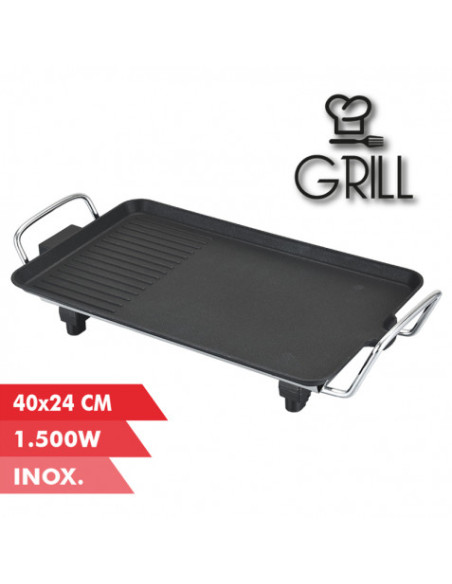 PLANCHA DE ASAR 40X24CM 1500W MUVIP