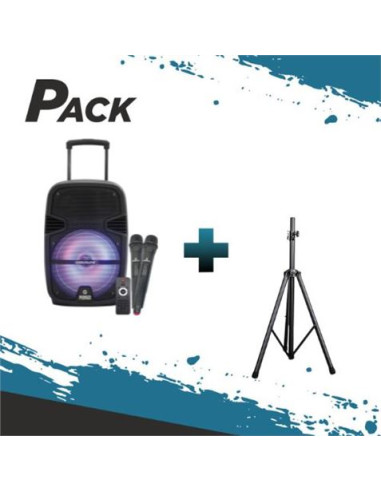 PACK ALTAVOZ A350 AMPLIFICADO 12\" 350W + TRIPODE COOLSOUND