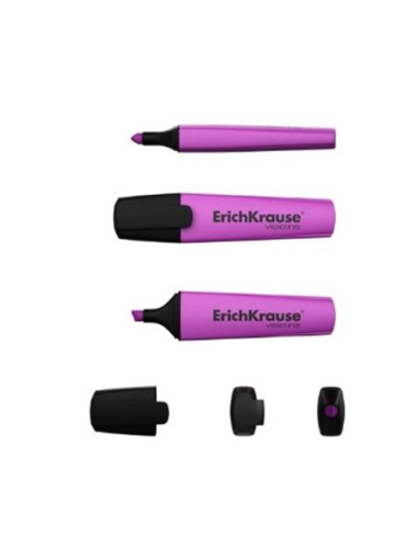 MARCADOR FLUERESCENTE MORADA PUNTA BISELADA ERICHKRAUSE
