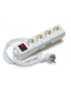 BASE MULTIPLE 4 TOMAS CON INTERRUPTOR ELBAT