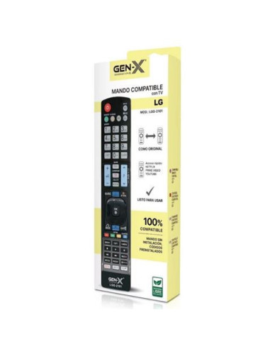MANDO UNIVERSAL GRANDE PARA TELEVISORES LG LGG-2101 GEN-X