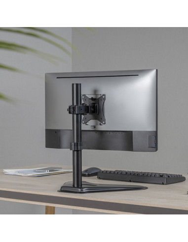 SOPORTE DE MESA CON BASE PARA 1 MONITOR 17\"-32\" CROMAD