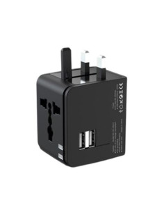 ADAPTADOR UNIVERSAL DE VIAJE 2XUSB 2.1A XO 2