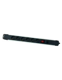 BASE MULTIPLE 6 TOMAS SOBRETENSION ALUMINIO ELBAT