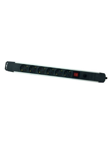 BASE MULTIPLE 6 TOMAS SOBRETENSION ALUMINIO ELBAT