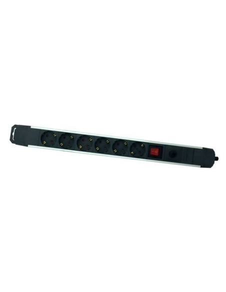 BASE MULTIPLE 6 TOMAS SOBRETENSION ALUMINIO ELBAT