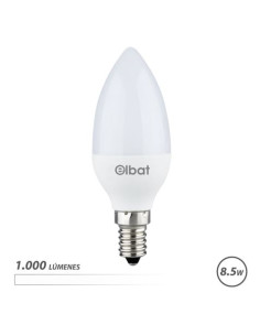 BOMBILLA LED C37 | 8.5W | 1000LM | E14 | LUZ BLANCA | ELBAT